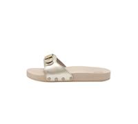Scholl Damen-Sandale Pescura Flat, Platinum Gold, 36 EU