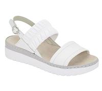 Scholl Damen Viareggio Elastic Sandale, weiß, 40 EU