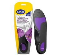 Scholl Einlegesohlen gegen Schmerzen Plantarfasziitis | In-Balance 3-in-1-Technologie | Sofortige und dauerhafte Linderung | Komfort angepasst an Ihren Gang | Größe L 42,5-45