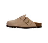 Scholl FAE Clog Dark Beige Suede - Velourleder in Beige Beige Gr. 38