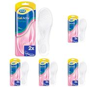 Scholl Gel Activ Einlegesohlen für Pumps und Schuhen mit Absätzen bis 5.5cm, passend für Schuhgröße 35-40.5, 1 Paar (Packung mit 5)