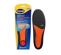 Scholl GelActiv Einlegesohlen für Arbeitsschuhe und Stiefel, Einlegesohlen mit GelWave-Technologie, stoßdämpfend, kontinuierliche Unterstützung für Menschen, die lange stehen, Größe S