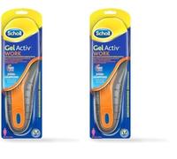 Scholl GelActiv Einlegesohlen Work für Arbeitsschuhe in 35,5-40,5 - Für stark beanspruchte Füße - 1 Paar Gelsohlen (Packung mit 2)