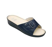 Scholl Größe 39 Navy Blue Memory Cushion Mango Damen Sandalen