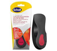 Scholl In-Balance orthopädische 3/4 Einlegesohlen, bei Schmerzen von Knie- und Ferse, Einlagen zur Linderung von Knie- und Fersenschmerzen - tiefe Fersenschale und Fußgewölbestütze - Größe 40-42