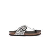 Scholl Jackie Thong Damen-Sandalen, Flip-Flops, Python, 39 EU