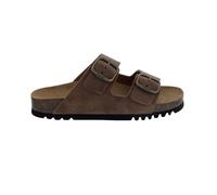 Scholl Josephine Pantolette Taupe Suede - Veloursleder Beige Gr. 37