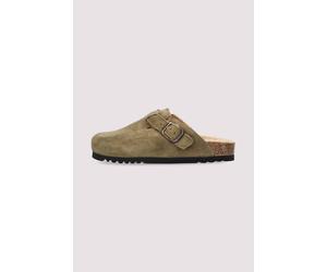 Scholl Leder-Sandale Damen Khaki 38 Khaki