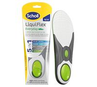 Scholl Liquiflex Everyday Einlegesohlen für Herren, Größe 36-47, 1 Paar zuschneidbare Gel-Einlegesohlen mit Memory-Schaum und Unterstützung des Fußgewölbes