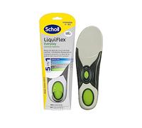 Scholl Komforteinlegesohlen LiquiFlex Everyday L – Memory Foam, Fußgewölbe‑Stützung – 1 x 2 Stück