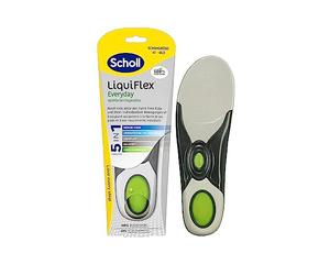 Scholl LiquiFlex Komforteinlegesohlen Everyday L, mehr Polsterung durch Memory Foam und Unterstützung des Fußgewölbes, 1 x 2 Stück