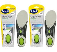 Scholl LiquiFlex Komforteinlegesohlen Everyday S, Einlegesohlen mit mehr Polsterung durch Memory Foam und Unterstützung des Fußgewölbes, 1 x 2 Stück (Packung mit 2)