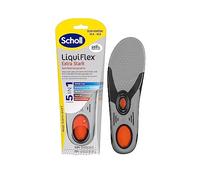 Scholl LiquiFlex Komforteinlegesohlen Extra Support - Größe S, bessere Stoßdämpfung an der Ferse, geruchshemmend, aus Memory-Schaum mit LiquiFlex Technologie, für Arbeitsschuhe, 1 Paar