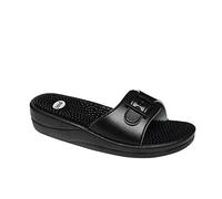 Scholl New Massage, Sandali Donna, Nero, 38 EU