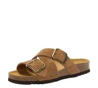 scholl - Pantolette mit breiten Riemen und verstellbaren Schnallen braun - Gr. - 40