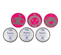 School-Mood 6er Patchy-Set Pink Monsters