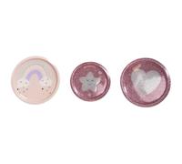 SCHOOL-MOOD Patchies-Set 3tlg. zu Schulranzen Rainbow, Mehrfarbig