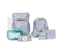 School-Mood Rebel Air Aqua Nordic Collection Schulrucksack Set 8-teilig