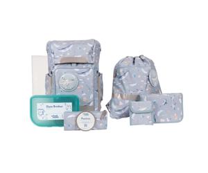 School-Mood Rebel Air Aqua Nordic Collection Schulrucksack Set 8-teilig