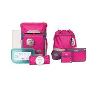SCHOOL-MOOD Rebel mit LED Patchy Schulranzen-Set 8-teilig Luisa purpur