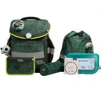 school mood - school mood Daniel Dinosaurier Timeless Pro Schulranzen Set 7-tlg. 995g 23,5L Grün