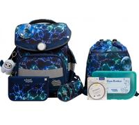 school mood - school mood Felix Wolf Timeless Pro Schulranzen Set 7-tlg. 995g 23,5L Blau