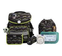 school mood - school mood Finn Raubkatze Timeless Pro Schulranzen Set 7-tlg. 995g 23,5L Schwarz