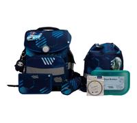 school mood - school mood Jonas Fußball Timeless Pro Schulranzen Set 7-tlg. 995g 23,5L Blau