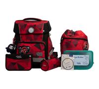 school mood - school mood Kai Ninja Champion Maxx Pro Schulranzen Set 7-tlg. 1165g 22L Rot