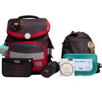 school mood - school mood Mika Drache Timeless Pro Schulranzen Set 7-tlg. 995g 23,5L Grau