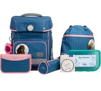 school mood - school mood Mila Pferd Champion Maxx Pro Schulranzen Set 7-tlg. 1165g 22L Blau