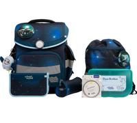 school mood - school mood Moritz Weltall Timeless Pro Schulranzen Set 7-tlg. 995g 23,5L Blau