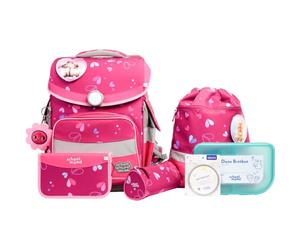School-Mood Schulranzen Set Timeless Pro Klara (Häschen) 7-teilig