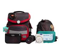 School-Mood Schulranzen Set Timeless Pro Mika (Drache) 7-teilig