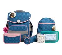 School-Mood Timeless Pro Mila (Pferd), 7-tlg. Schulranzenset