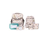 SCHOOL-MOOD Timeless Nordic Collection Schulranzen-Set 7-teilig Leopard
