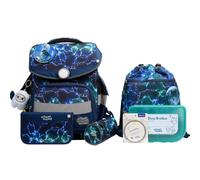 School-Mood Schulranzenset Timeless Pro, Felix (Wolf), 7-teilig