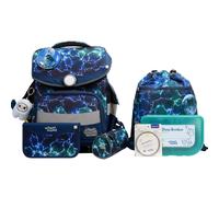 School-Mood Timeless Pro Felix (Wolf), 7-tlg. Schulranzenset