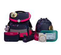 school mood - school mood Leni Hund Timeless Pro Schulranzen Set 7-tlg. 995g 23,5L Blau