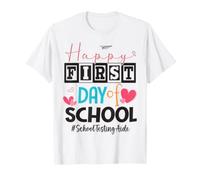 School Testing Aid Happy First Day Back to School T-Shirt