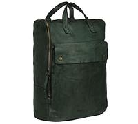 Schoolmaster by Harolds Backpack Rucksack Daypack Damen Herren Leder - jungle washed