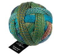 Schoppel-Wolle 1289.2404 Strickgarn, Nylon Wolle, Dunkel wasserfarben, 150 g