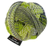 Schoppel Wolle Zauberball Crazy Fb. 2204 Grüne Woche, bunte Sockenwolle musterbildend mit Farbverlauf zum Stricken oder Häkeln