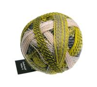 Schoppel Zauberball Stärke 6, dicke Sockenwolle 6-fädig mit einzigartigem Farbverlauf, Strumpfwolle 6-fach, Sockengarn 150g 400m, Nadelstärke 3 bis 4 mm (2204 Grüne Woche)