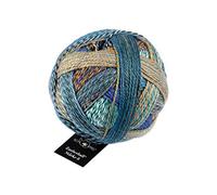 Schoppel Zauberball Stärke 6, Farbe 2395 Camouflage, 150 Gramm, bunte, dicke Sockenwolle 6-fädig mit Farbverlauf, Socken stricken, häkeln