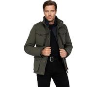 Schott NYC Herren Field Jacke, Grün (Khaki), 44/46 (S)