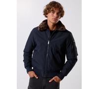 Schott - Bekleidung Blouson Col Fourrure Schott AIRLINES - blau - Größe XXL