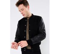 Schott - Bekleidung Blouson Universite Bi-matiere Cuir/laine Schott - schwarz - Größe 3XL