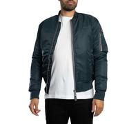 Bomberjacke SCHOTT NYC "AIRFORCERS MA-1" Gr. L, blau (navy) Herren Jacken Softshelljacken Ikonischer Fliegerjacke aus recyceltem Nylon, Men & Unisex möglich (54204037-L) navy