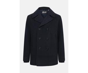 Schott NYC Caban Blau Pea Coat Jacke Blau XXL
